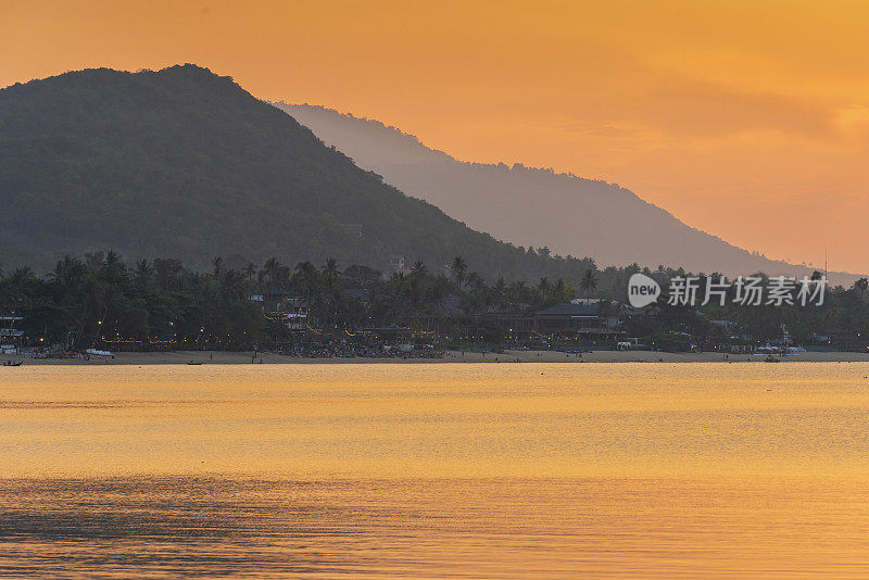 Sunset beach in Ko Samui, Thailand